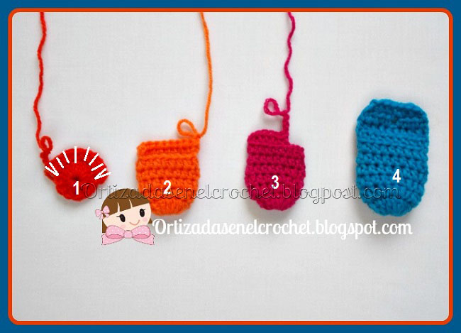 deseable Orgulloso pedestal Ortizadas en el crochet: Tutorial mini monederos a petición