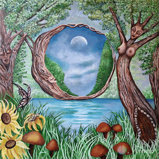 Painting titled Mystical Day by Jameela