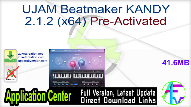 UJAM Beatmaker KANDY 2.1.2 (x64) Pre-Activated UJAM Beatmaker KANDY 2.1.2 (x64) Pre-Activated