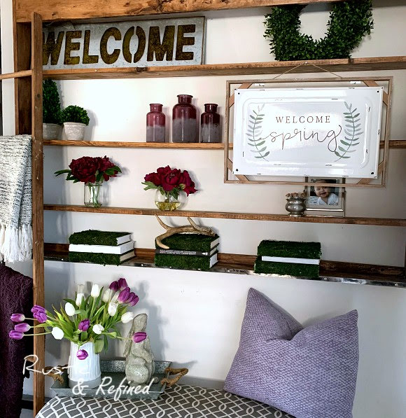 Spring Decor for the Entryway | Rustic & Refined