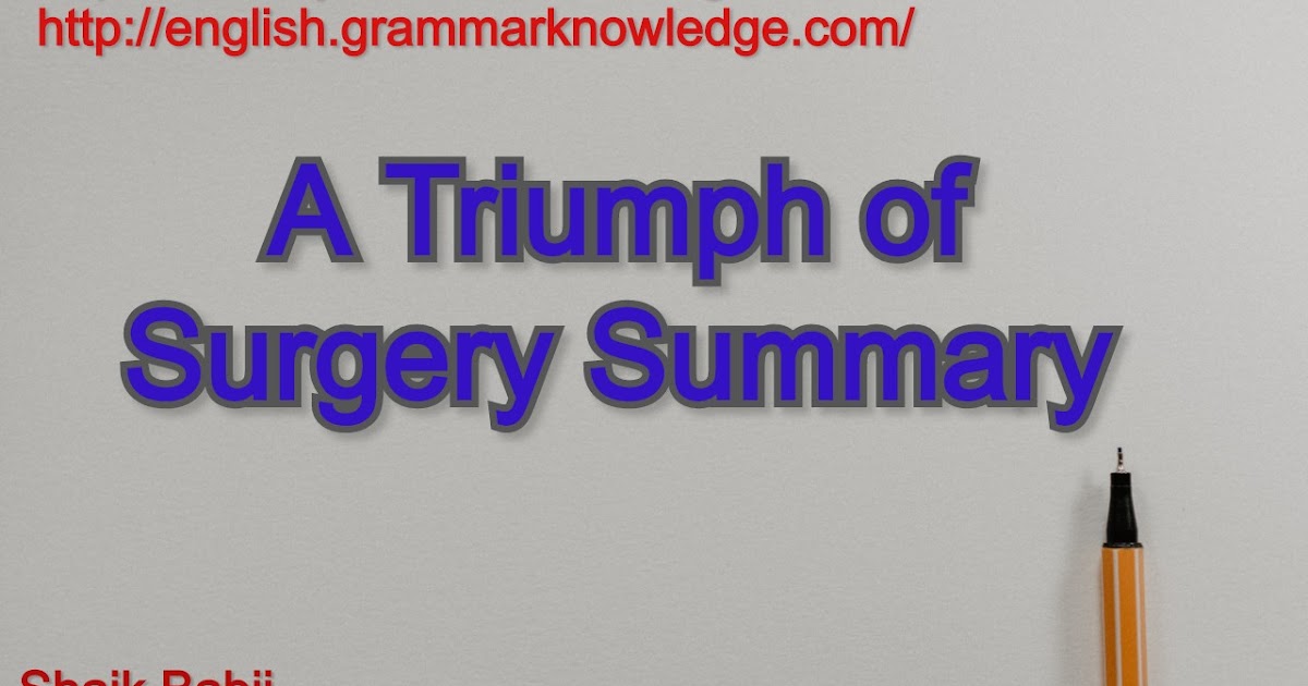trip of surgery summary