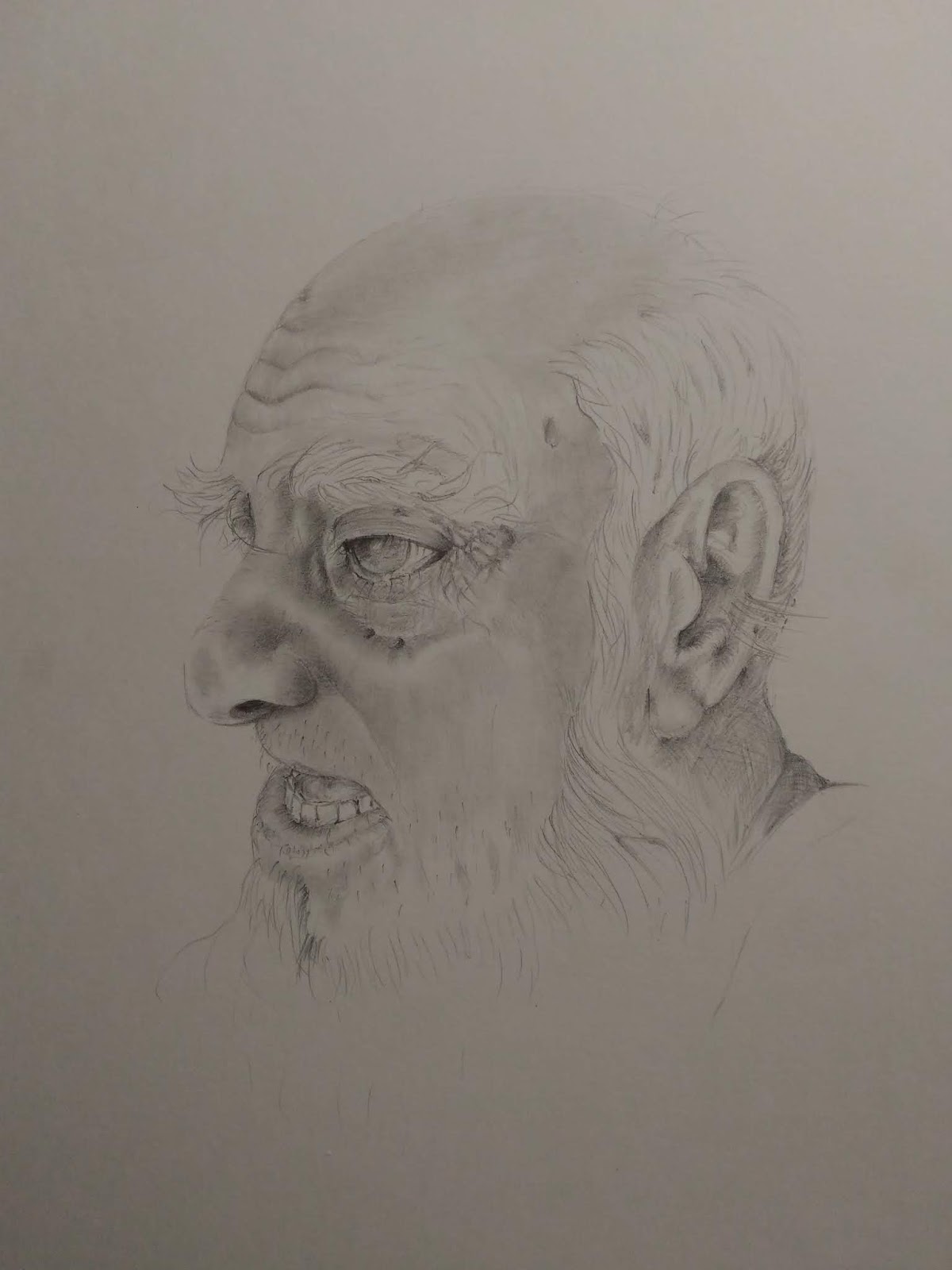 The Old Man Drawing by Kuldeep Singh  Saatchi Art