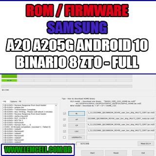 Rom Firmware Samsung Galaxy a20 A205G - Binario 8 - Android 10 - ZTO - Completa - Sem Operadora  Rom Firmware for  Samsung Galaxy a20 A205G - Binario 8 - Android 10 ZTO - Full Flash 4 Files