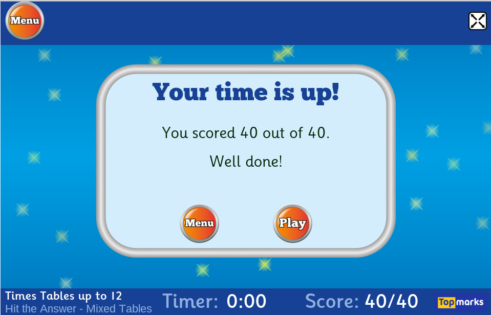 Ofa Panmure Bridge School Hit The Button Maths