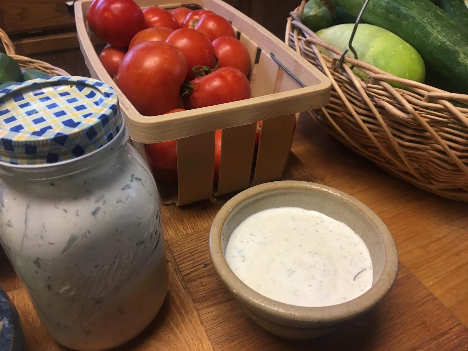 Cooking with Barry & Meta Homemade Ranch Dip/Dressing using fresh herb