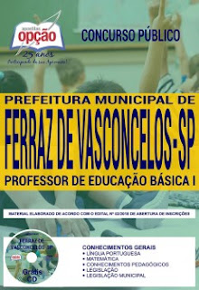 Download Apostila Concurso Prefeitura de Ferraz de Vasconcelos 2018 PDF Baixar Apostila Concurso Prefeitura de Ferraz de Vasconcelos 2018 PDF