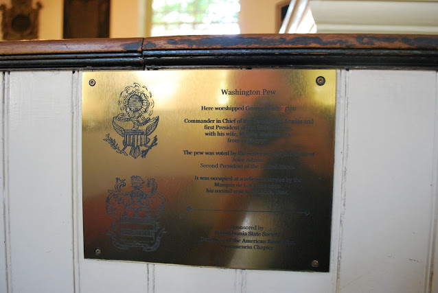 George Washington's pew in Christ Church