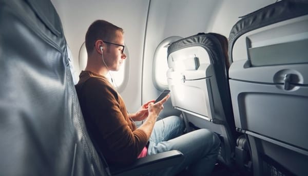 Airplane mode avoids high bills for air or sea travel