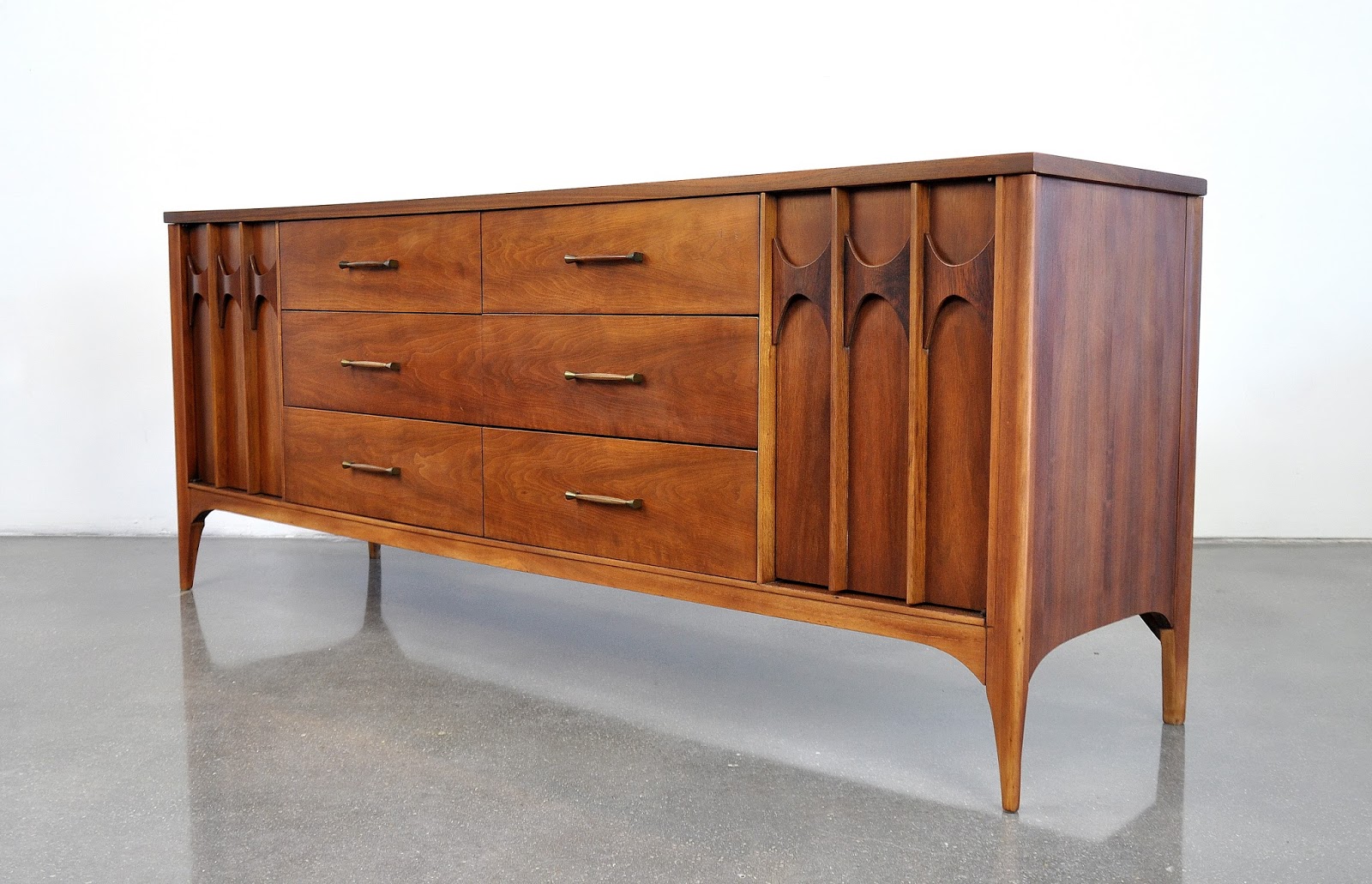 SELECT MODERN KentCoffey Perspecta Walnut and Rosewood Quadruple