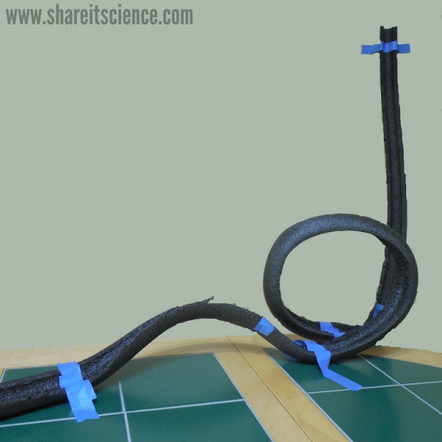 Marble Roller Coaster STEM project