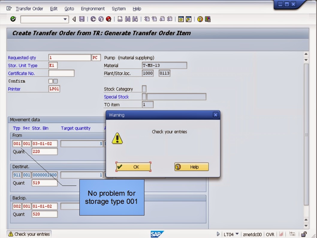 青蛙SAP分享 Froggy's SAP sharing WMS Controls Blocking Storage Types and