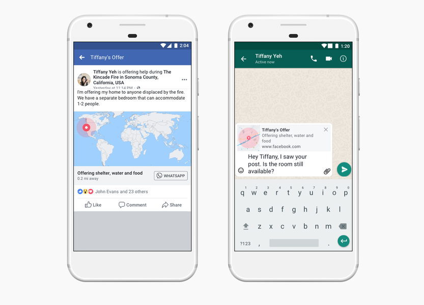 Crises Response Tool by Facebook – New Updates and WhatsApp Integration