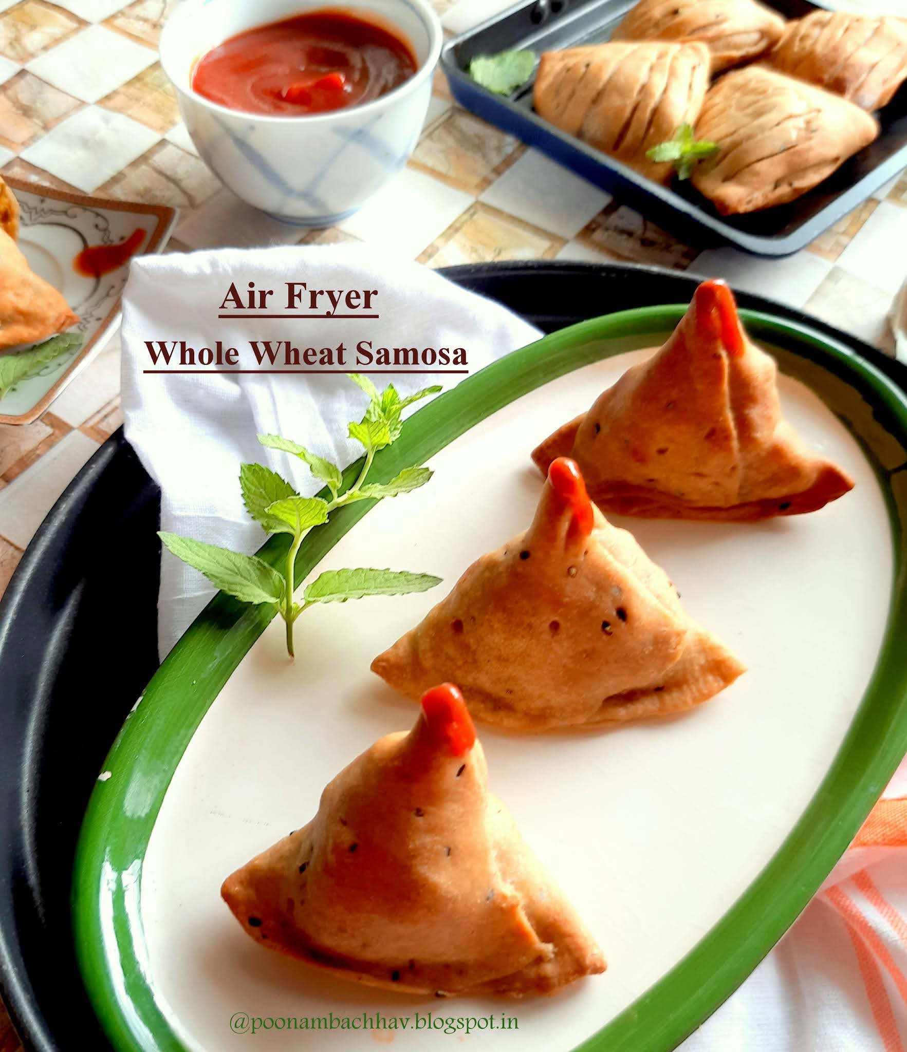Air Fryer Whole Wheat Samosa