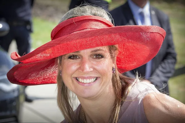 Queen Maxima of The Netherlands attend the opening of the Leontienhouse in Zevenhuizen