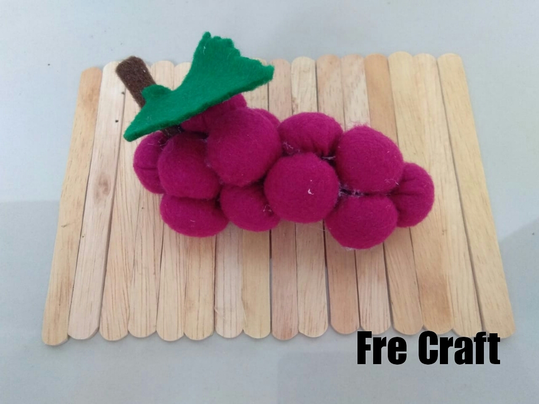 Cara Membuat Gantungan Kunci Dari Kain Flanel Bentuk Buah