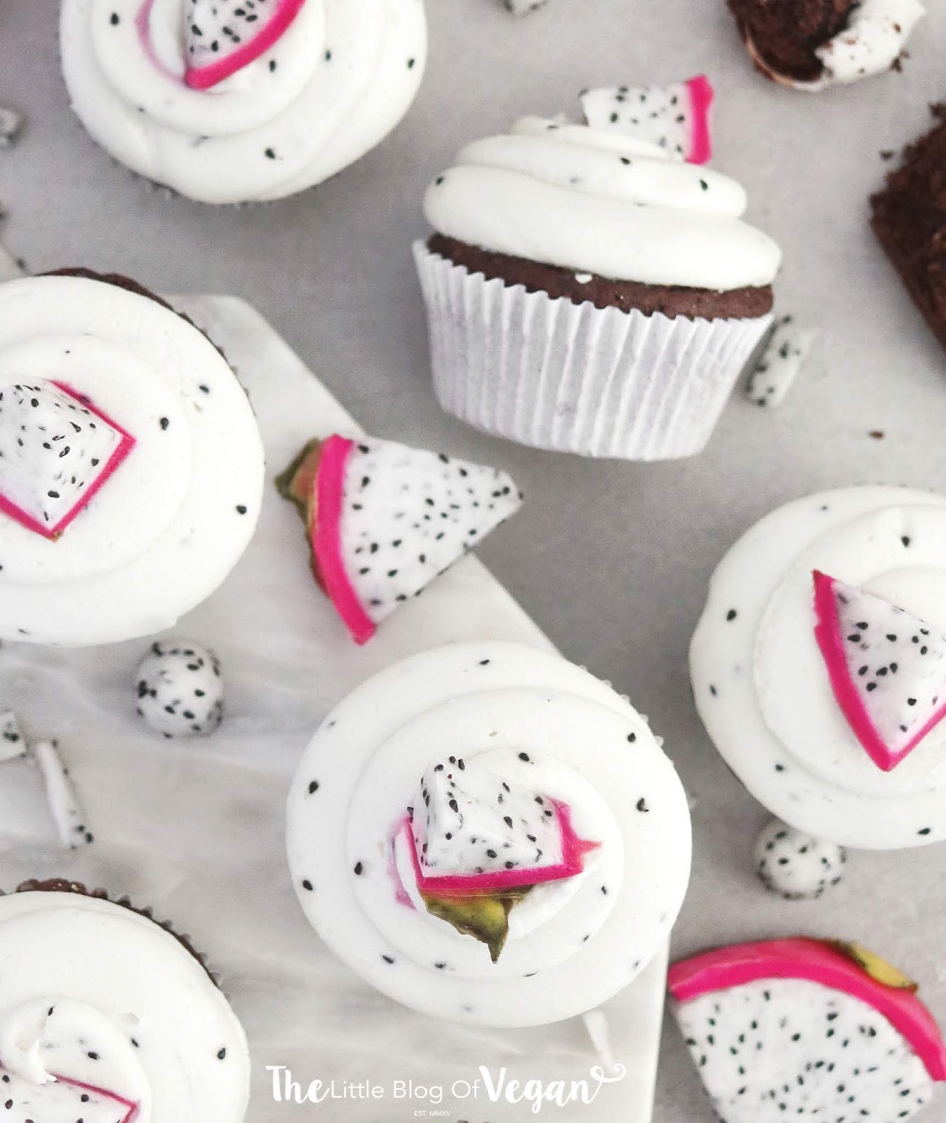 Quick & easy dragonfruit cupcakes recipe The Little Blog Of Vegan