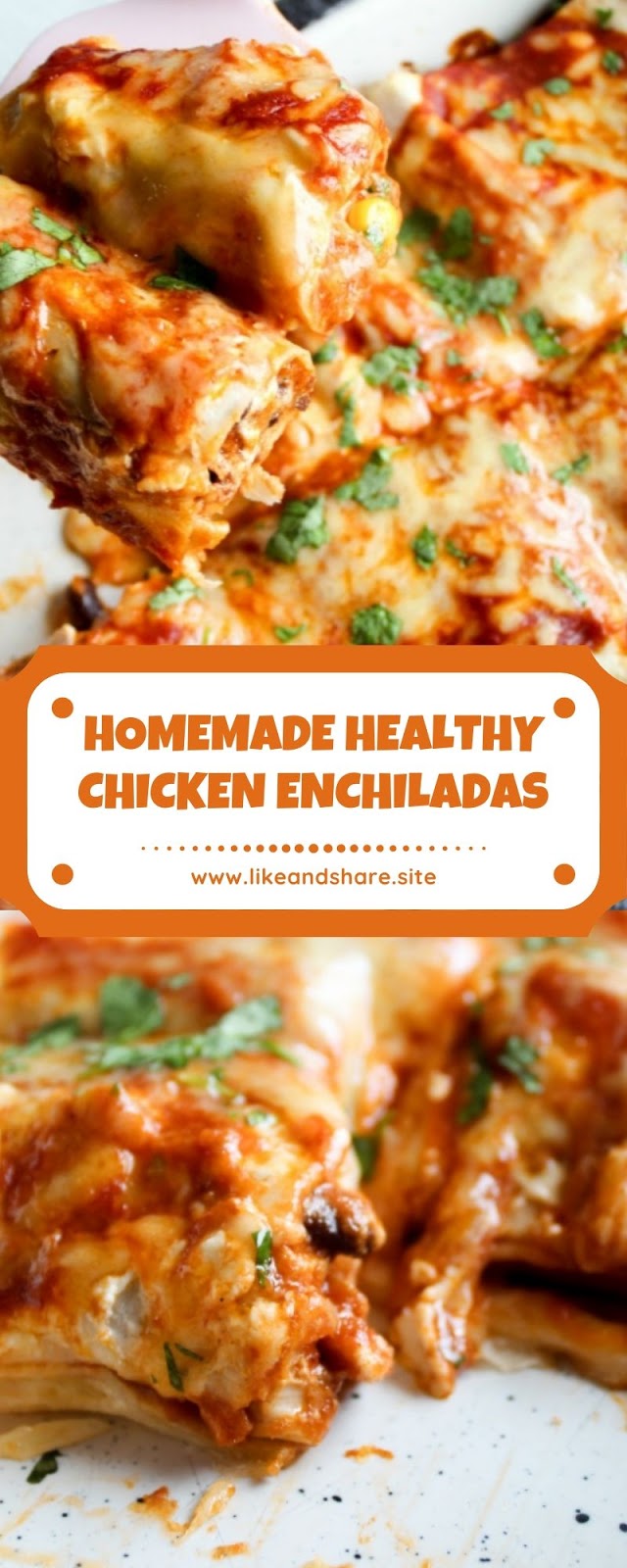 HOMEMADE HEALTHY CHICKEN ENCHILADAS HOMEMADE HEALTHY CHICKEN ENCHILADAS