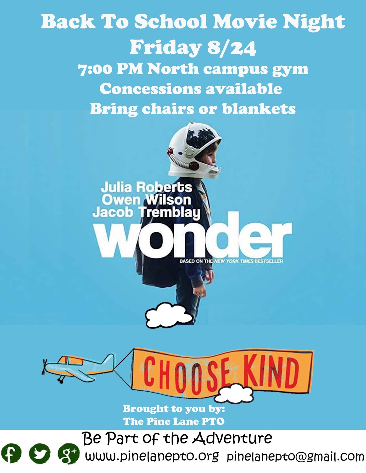 Back To School Movie Night Wonder Pinelanepto