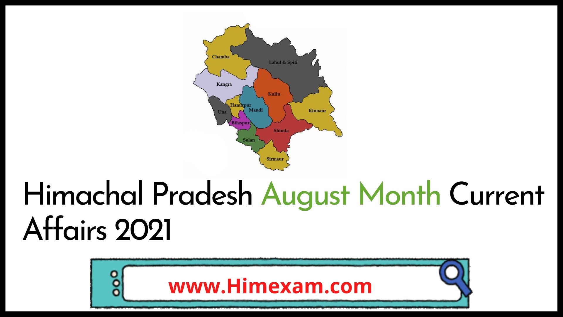 Himachal Pradesh August Month Current Affairs 2021 Himachal Pradesh August Month Current Affairs 2021