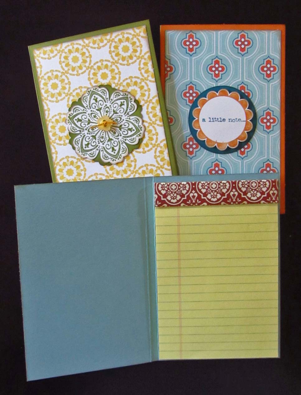 Kreative Kookiez Crafts Mini Legal Pads covered