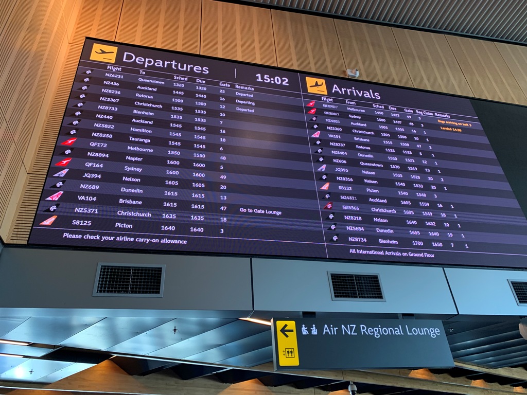 TRIP REPORT Air New Zealand, Wellington Christchurch EXYU