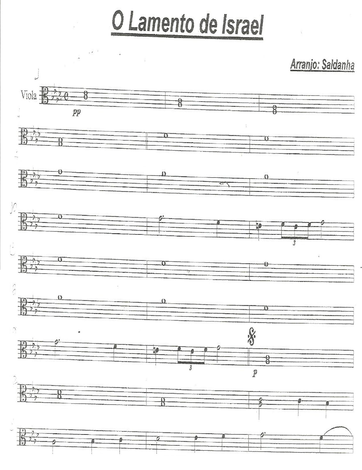 Viola Clássica O Lamento de Israel Viola Clássica O Lamento de Israel