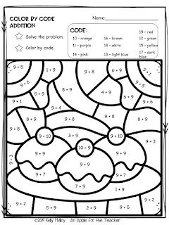 Hanukkah Color By Number Math Facts Practice Addition