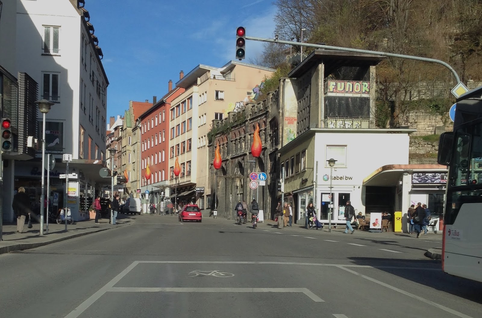 Radfahren in Stuttgart Tübinger Verkehrsversuch gelingt