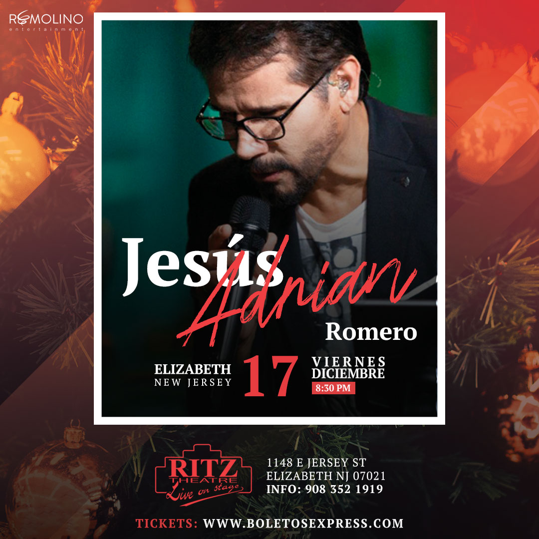 Jesús Adrian Romero en Elizabeth NJ 17 de diciembre de 2021 EyC
