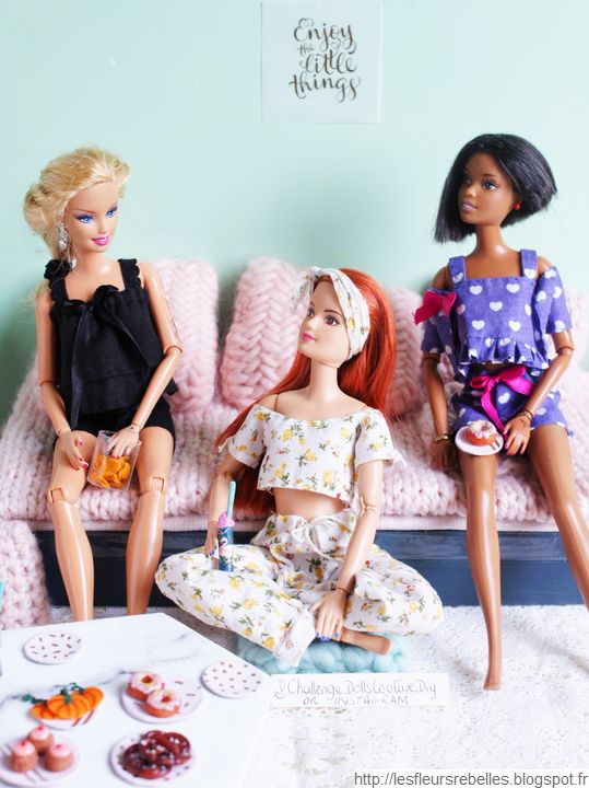 Barbie Vêtements et Accessoires, Poupées, chaussures, sacs à main - Poupées  Pyjama party 