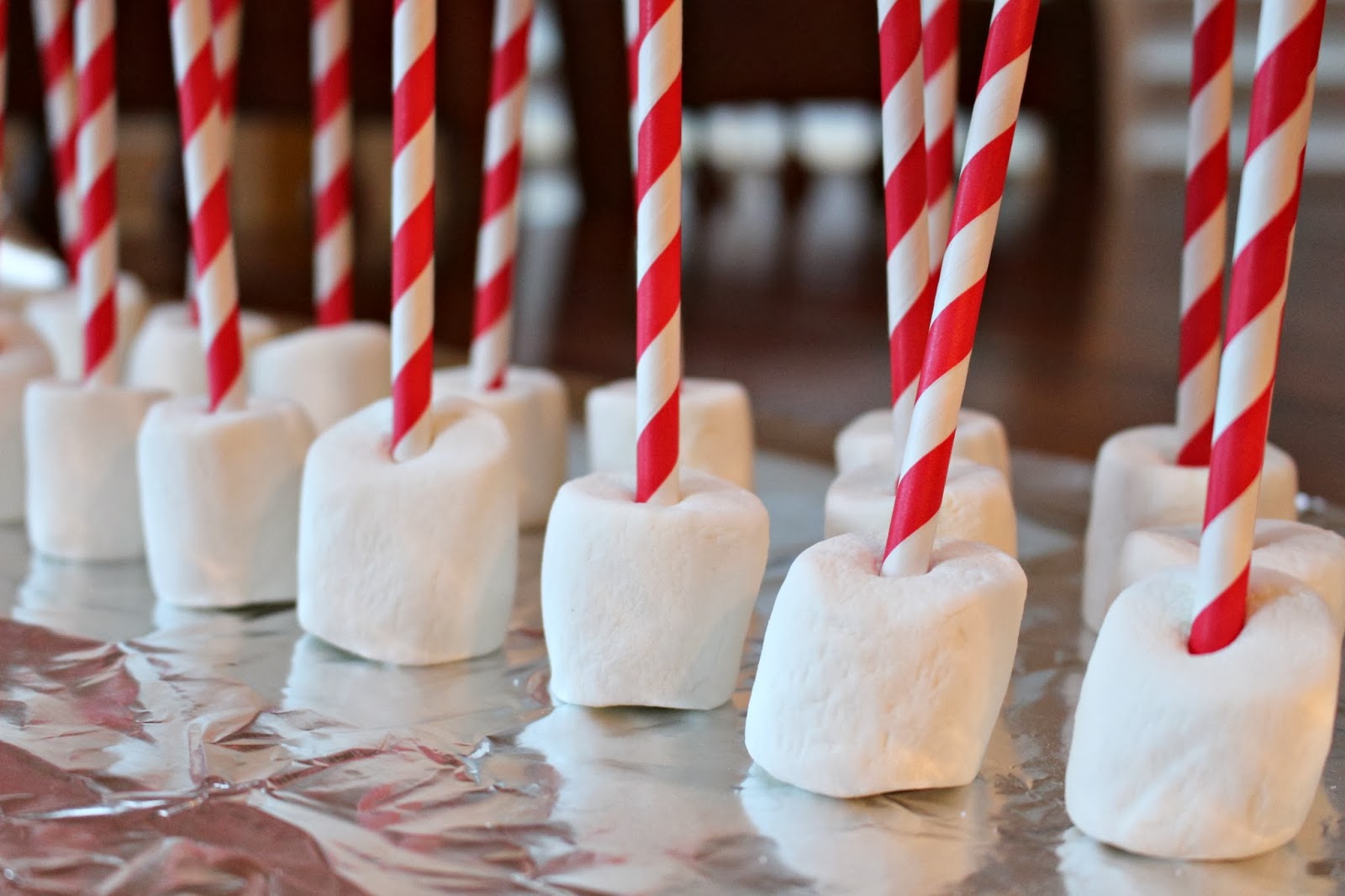 Linds & Bells DIY Chocolate Peppermint Marshmallow Straws and Spoons