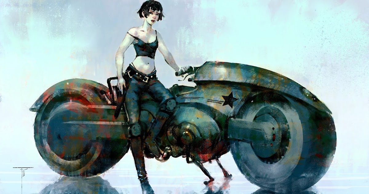 Frank Victoria's Art Blog Futuristic Motor girl