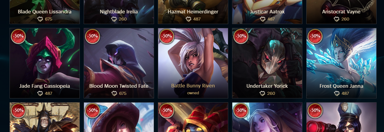 lol champions on sale