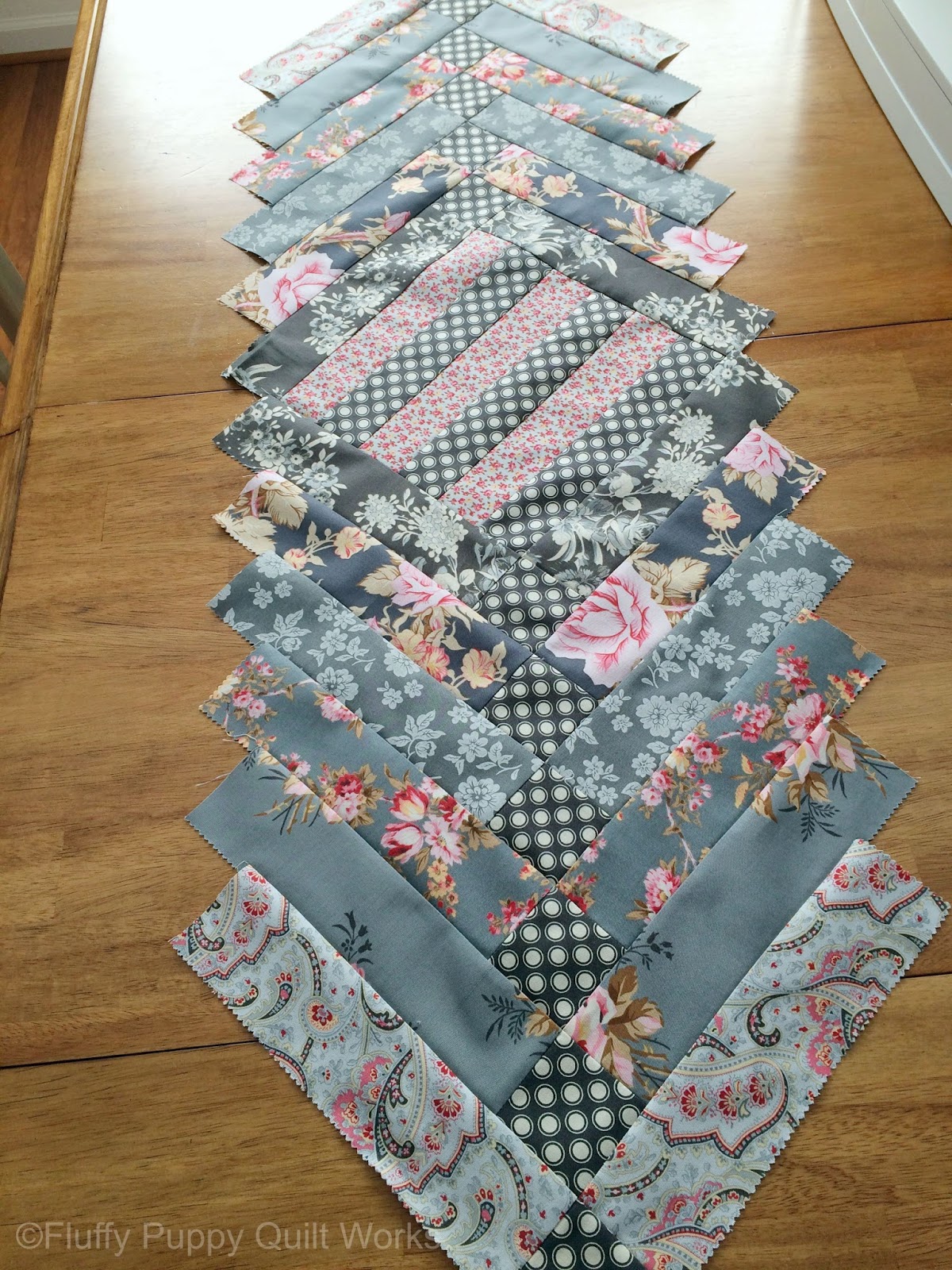 Fluffy Puppy Quilt Works: Easy French Braid Table Runner Tutorial: From