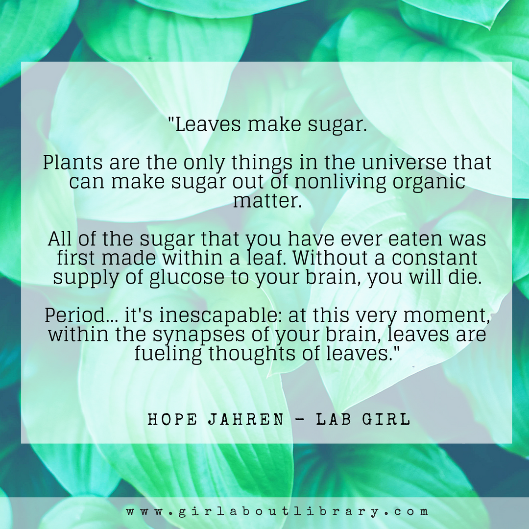 Book Quotes from "Lab Girl" by Hope Jahren // Five Quotes I Loved