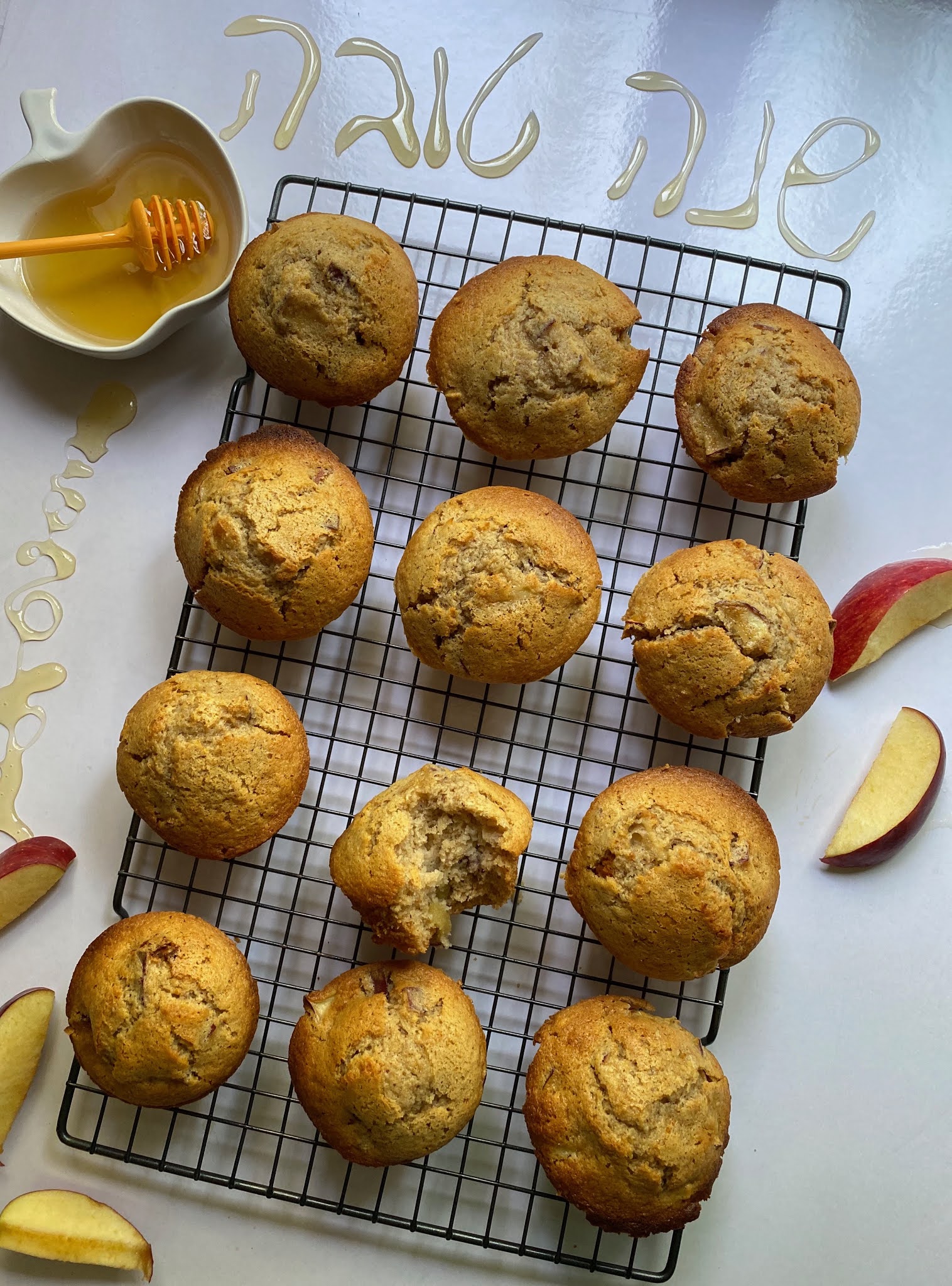 The Katamon Kitchen Dip the Apple in the Honey Muffin