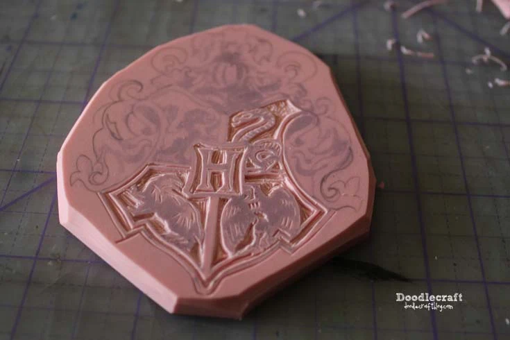 Hogwarts Seal Stamp · A Stamper · Construction on Cut Out + Keep