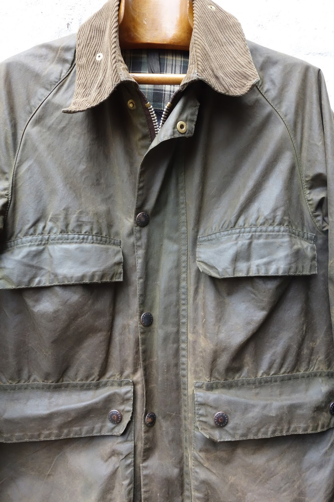 mouldy barbour jacket