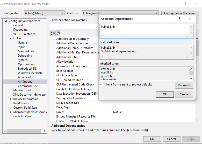 How to Run Assembly Language Programming Code In Visual Studio 2019