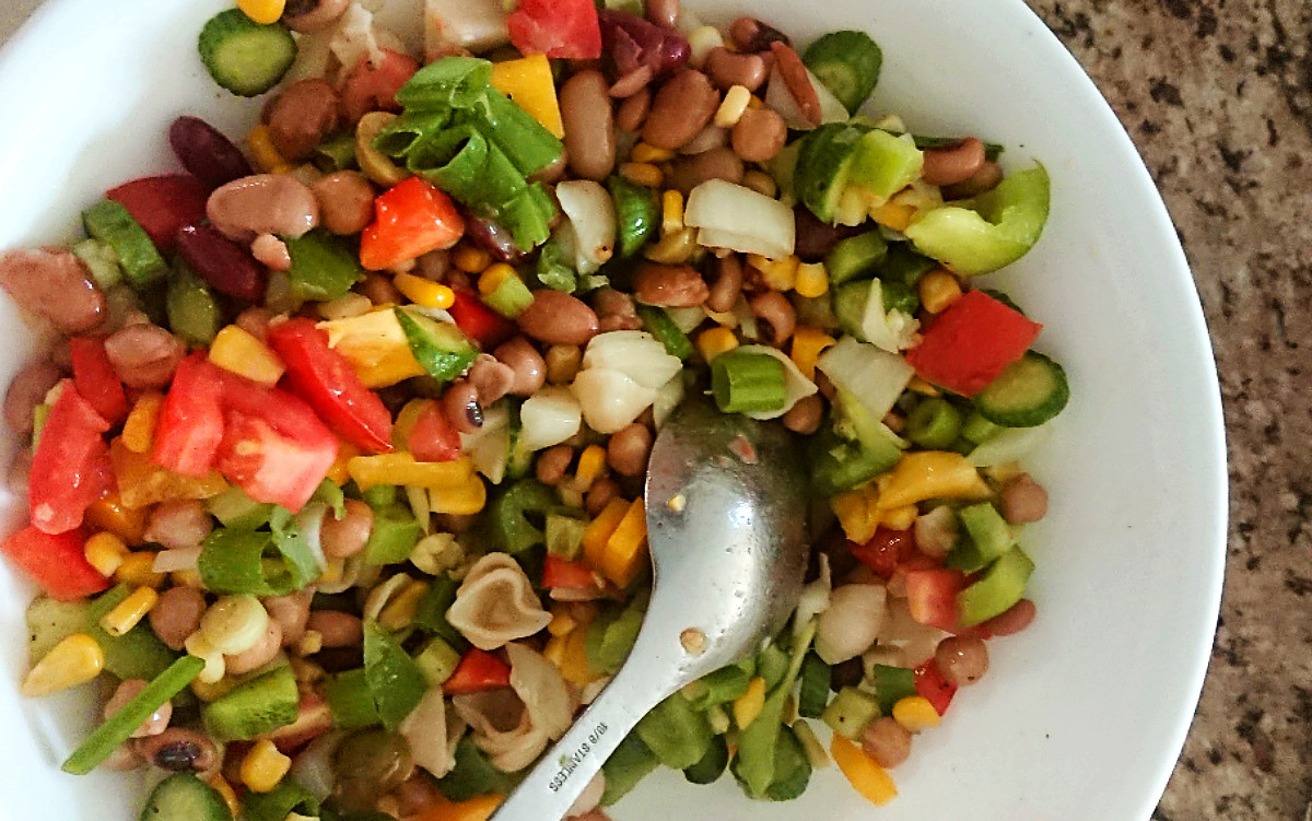 Six Bean Salad with Gluten Free Pasta Limitless Allergies