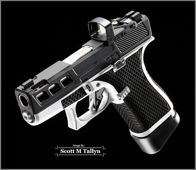 Custom Glock 43X Laser Stippled