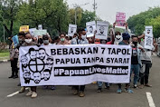 Aksi Serentak Bebaskan Tujuh Tahanan Politik Papua Terjadi Di Beberapa Daerah
