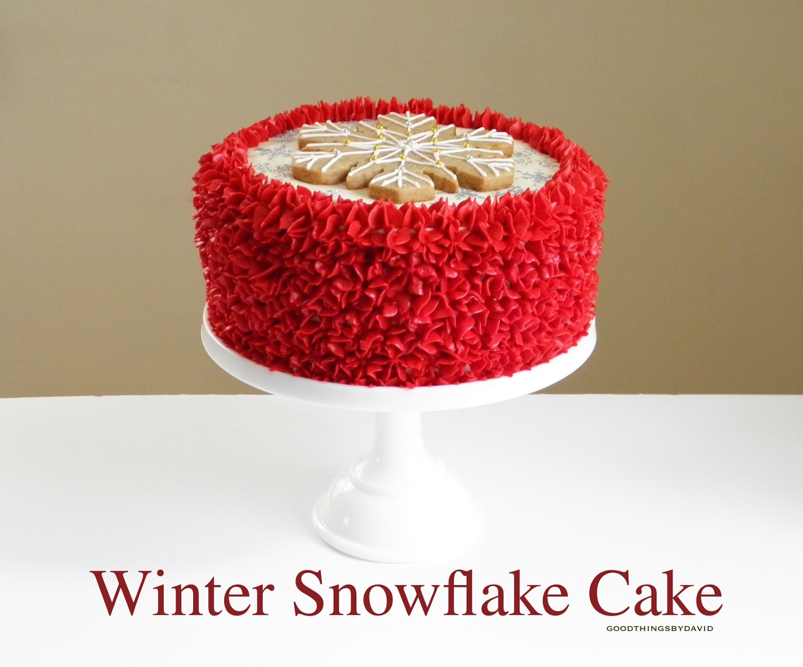 Christmas snowflake cake, Dessert Recipes