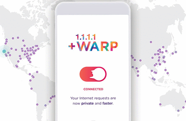 تمكين خدمة WARP VPN في تطبيق Cloudflare DNS على أندرويد و iOS