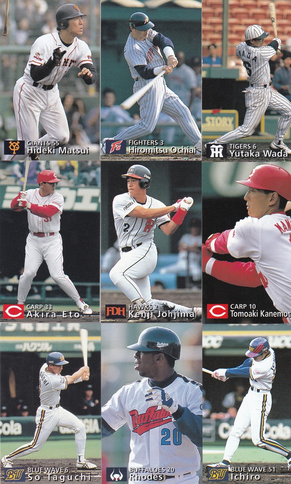 Getting Back into Baseball Cards....in Japan: The 1997 Calbee Set