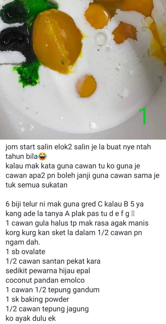 Kek Sponge Pandan Moist Premium Oleh Cikgu Azlina Ina
