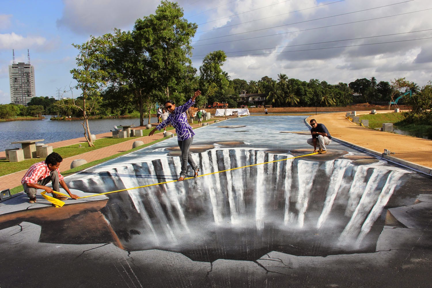 Pathways and jogging tracks To Srilanka