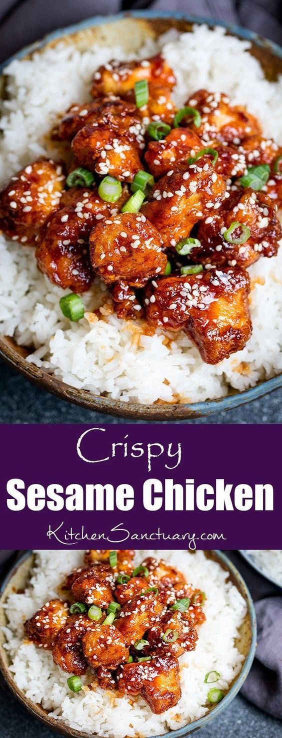 Crispy Sesame Chicken - dessert recipes diabetics