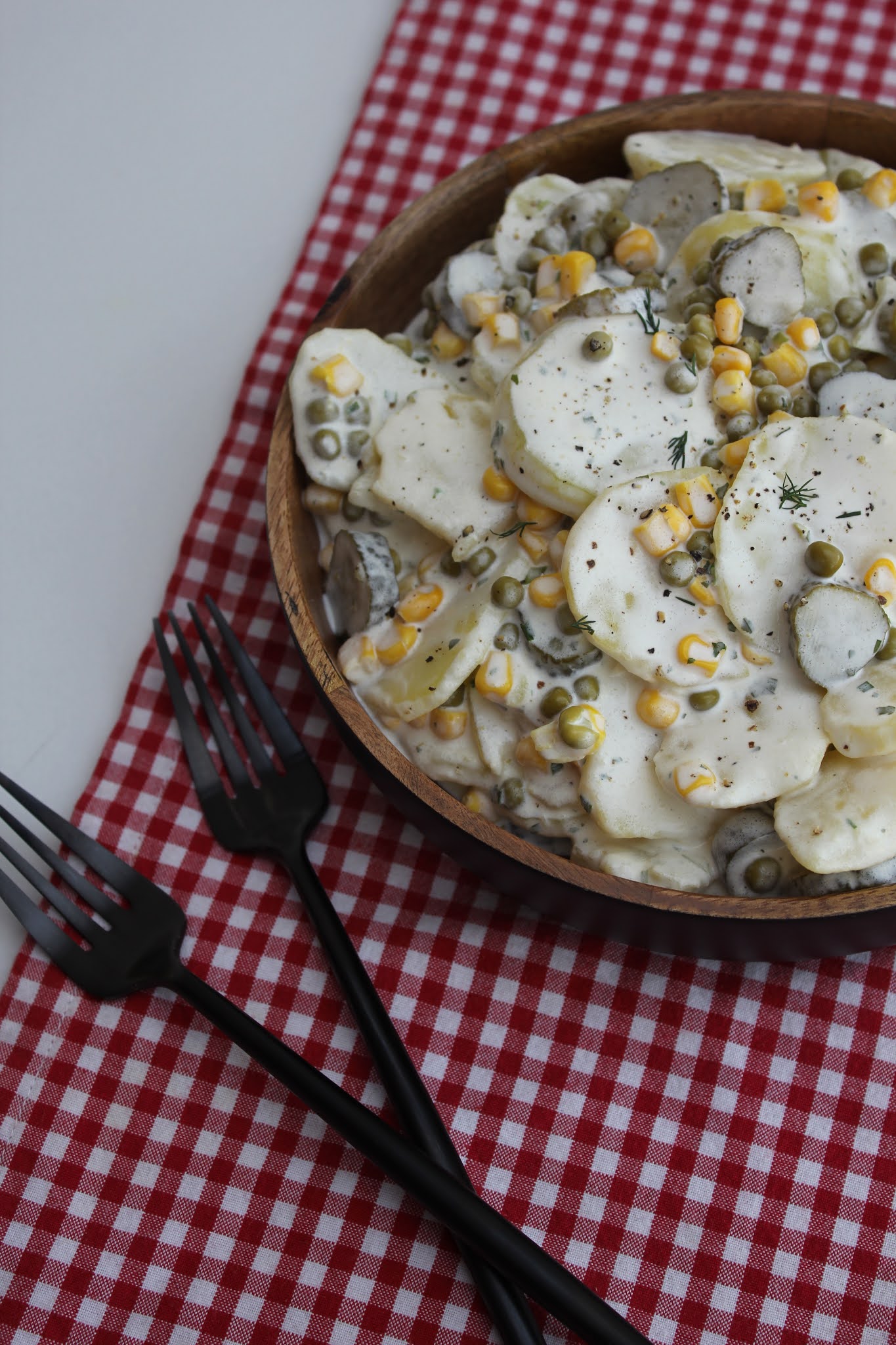 Cremiger Kartoffelsalat mit Mayo