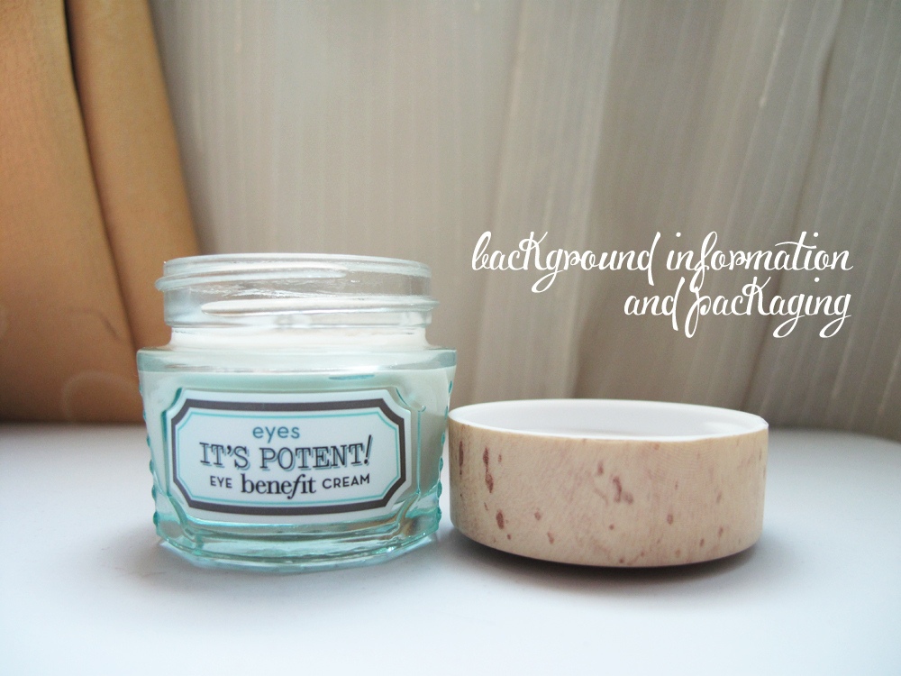 Review Benefit Eye Cream 'It's Potent!" Curated Taste